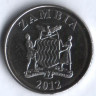 Монета 5 нгве. 2012 год, Замбия.