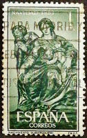 Почтовая марка. «Рождество» - Алонсо Берругете. 1963 год, Испания.