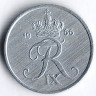 Монета 1 эре. 1966(C;S) год, Дания.