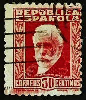 Почтовая марка. "Пабло Иглесиас". 1932 год, Испания.