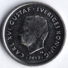 Монета 1 крона. 2013 год, Швеция. 40 лет правления короля Карла XVI Густава.
