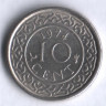 10 центов. 1974 год, Суринам.