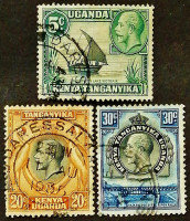 Набор марок (3 шт.). "Король Георг V". 1935 год, Британская Восточная Африка.