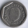 Монета 200 песет. 1987 год, Испания.