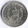 Монета 10 сентаво. 2000 год, Гватемала.