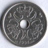 Монета 2 кроны. 1994 год, Дания. LG;JP;A.