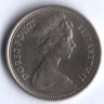 Монета 5 новых пенсов. 1977 год, Великобритания.