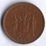 Монета 1 цент. 1969 год, Ямайка.
