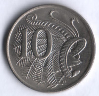 Монета 10 центов. 1982 год, Австралия.