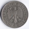 Монета 1 марка. 1989(D) год, ФРГ.