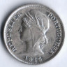 Монета 10 сентаво. 1915 год, Португалия.