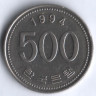Монета 500 вон. 1994 год, Южная Корея.