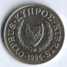 Монета 20 центов. 1994 год, Кипр.