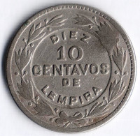 Монета 10 сентаво. 1956 год, Гондурас.