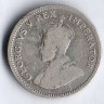Монета 6 пенсов. 1932 год, Южная Африка.