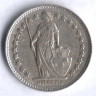 1/2 франка. 1943 год, Швейцария.