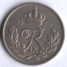 Монета 25 эре. 1960 год, Дания. C;S.