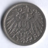 Монета 10 пфеннигов. 1901 год (D), Германская империя.