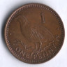 Монета 1 пенни. 1988(AE) год, Гибралтар.