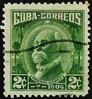 Почтовая марка (2 c.). "Максимо Гомес". 1961 год, Куба.