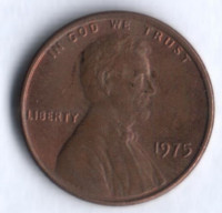 1 цент. 1975 год, США.