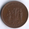 Монета 1 цент. 1970 год, Ямайка.