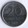 Монета 20 крузейро. 1985 год, Бразилия.