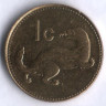Монета 1 цент. 2005 год, Мальта.