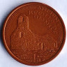 Монета 1 пенни. 2000(AA) год, Остров Мэн.