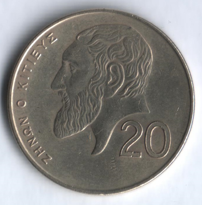 Монета 20 центов. 1998 год, Кипр.