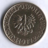 Монета 5 злотых. 1977 год, Польша.
