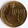 Монета 10 агор. 2009(dj) год, Израиль.
