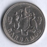 Монета 25 центов. 1978 год, Барбадос.