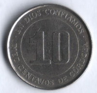 Монета 10 сентаво. 1978 год, Никарагуа.