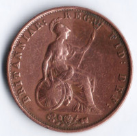 1/2 пенни. 1853 год, Великобритания.