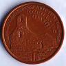 Монета 1 пенни. 2003(AE) год, Остров Мэн.