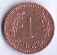 1 марка. 1943 год, Финляндия.
