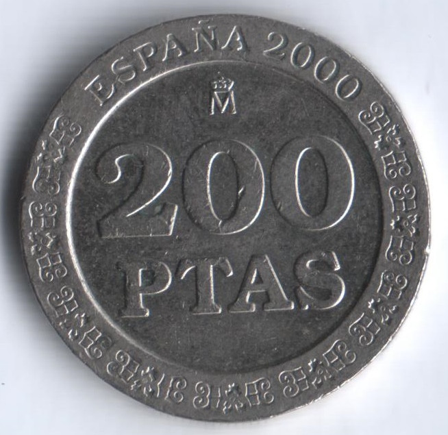 200 песет. 2000 год, Испания.