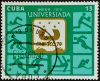 Почтовая марка. "X Всемирные студенческие игры, Мехико". 1979 год, Куба.