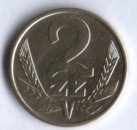 Монета 2 злотых. 1986 год, Польша.