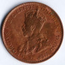 Монета 1 пенни. 1936(m) год, Австралия.