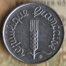 Монета 1 сантим. 1962 год, Франция.