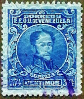 Почтовая марка. "Симон Боливар". 1936 год, Венесуэла.