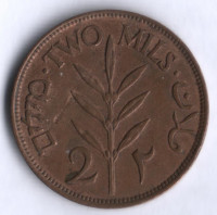 Монета 2 миля. 1927 год, Палестина.