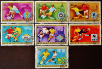 Набор почтовых марок (7 шт.). "Чемпионат мира по футболу - Аргентина`1978". 1978 год, Монголия.