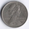 Монета 6 пенсов. 1966 год, Гамбия (колония Великобритании).
