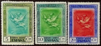 Набор марок (3 шт.). "Путешествие" - Гойя. 1930 год, Испания.