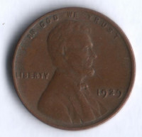1 цент. 1929 год, США.