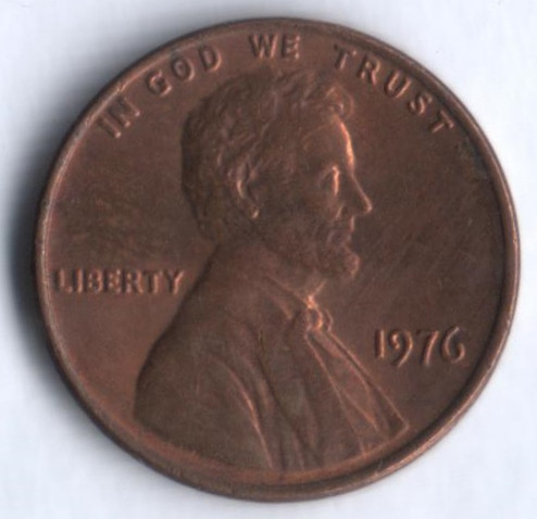 1 цент. 1976 год, США.