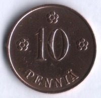 10 пенни. 1939 год, Финляндия.